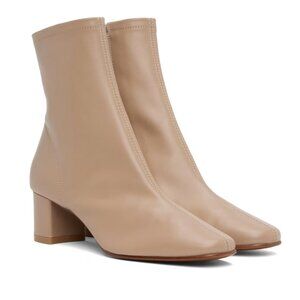 BY FAR Sofia Nude Leather Boots